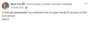 Combat d'Archers Montreal